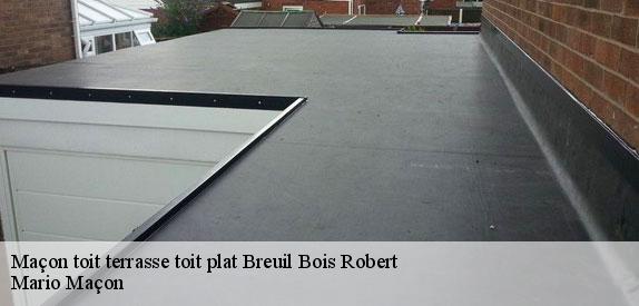 Maçon toit terrasse toit plat  breuil-bois-robert-78930 Mario Maçon