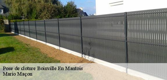 Pose de cloture  boinville-en-mantois-78930 Mario Maçon