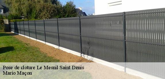 Pose de cloture  le-mesnil-saint-denis-78320 Mario Maçon